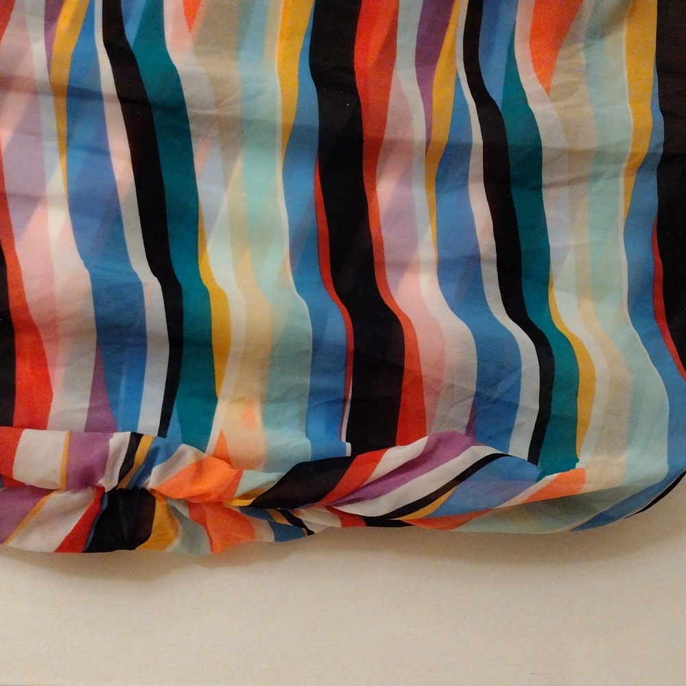Anne Cole Abstract V Neck Mesh Swim Bathing Suit Cover-up 22 24 - Picture 3 of 5